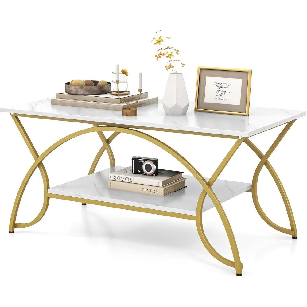 2-Tier Rectangular Coffee Table