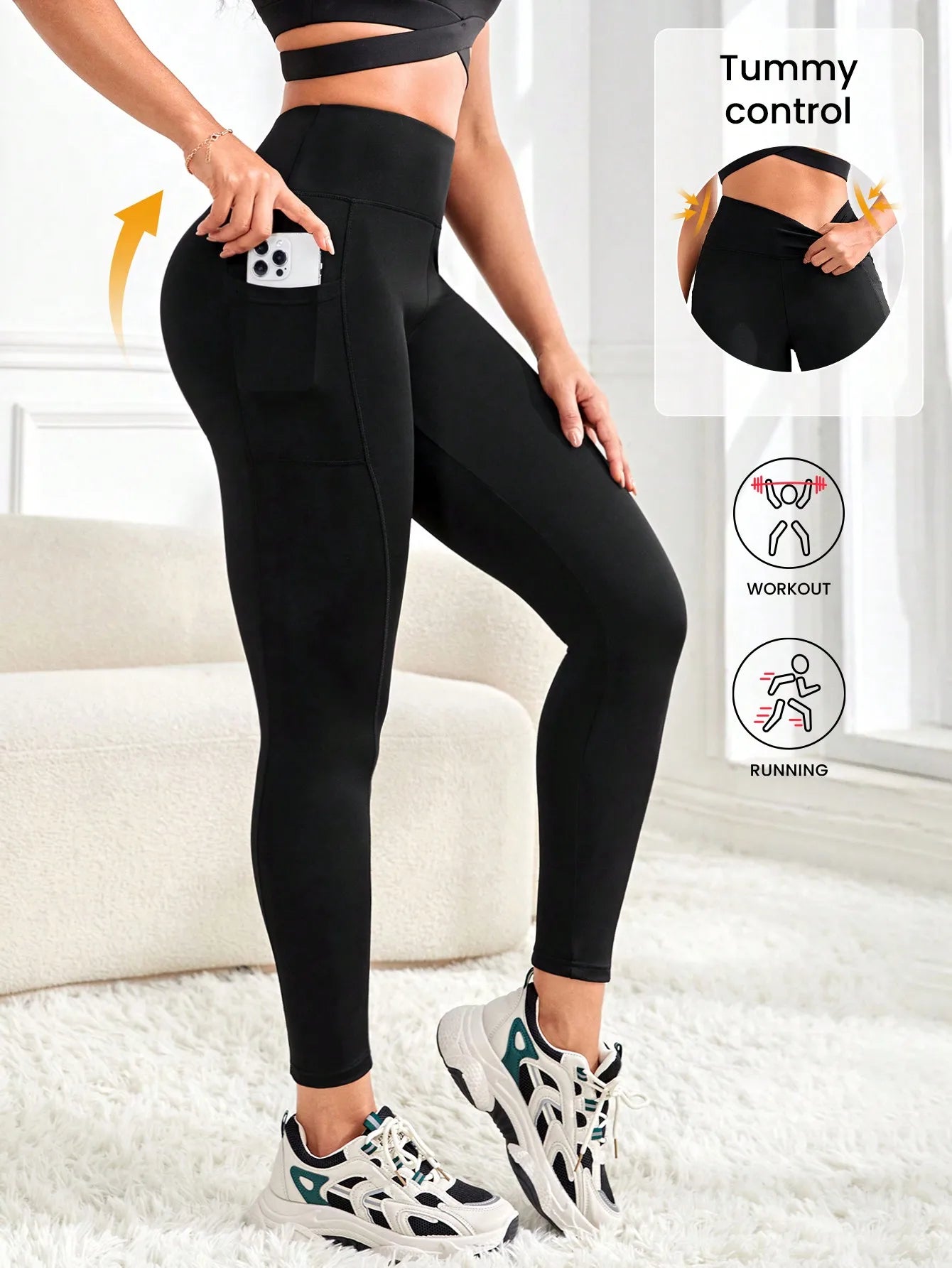 High Waist Yoga Legging W/Pockets