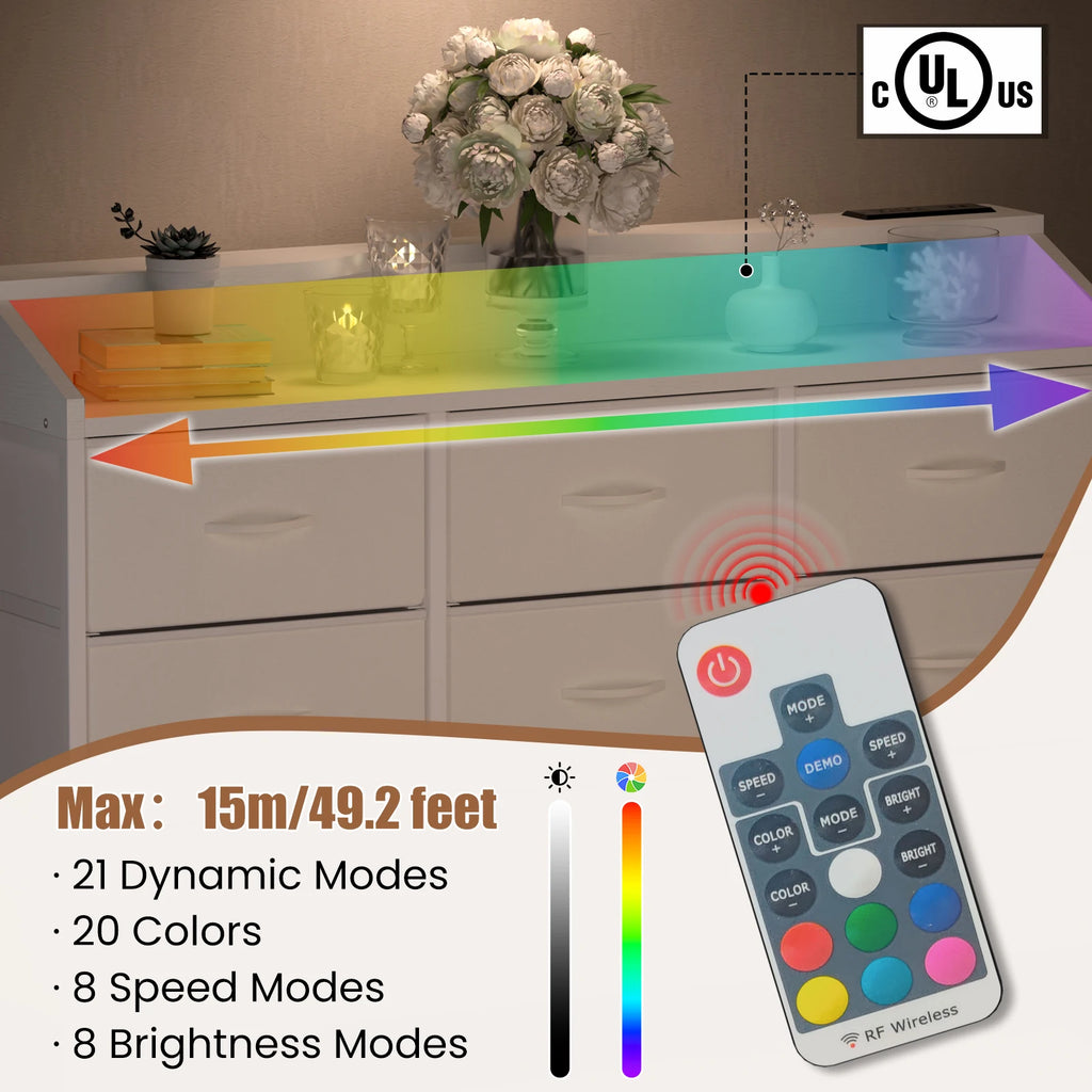 Dresser w/LED Lights