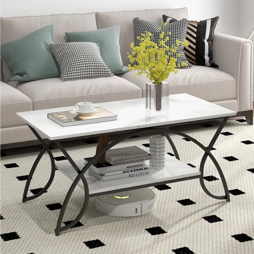 2-Tier Rectangular Coffee Table