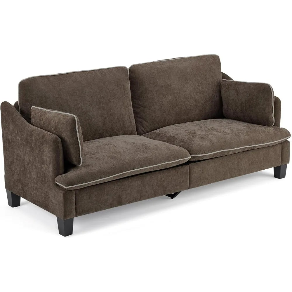 Linen Velvet 2-Seater Loveseat