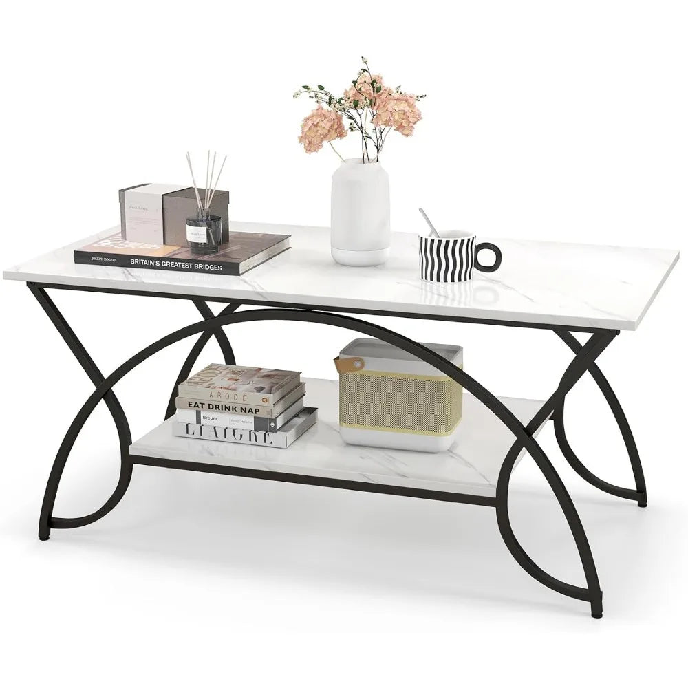2-Tier Rectangular Coffee Table