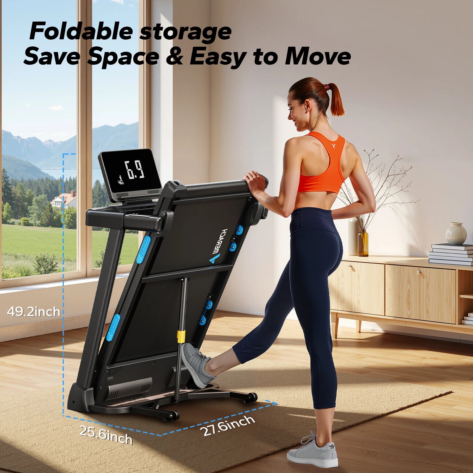 Foldable Treadmill T12 Incline