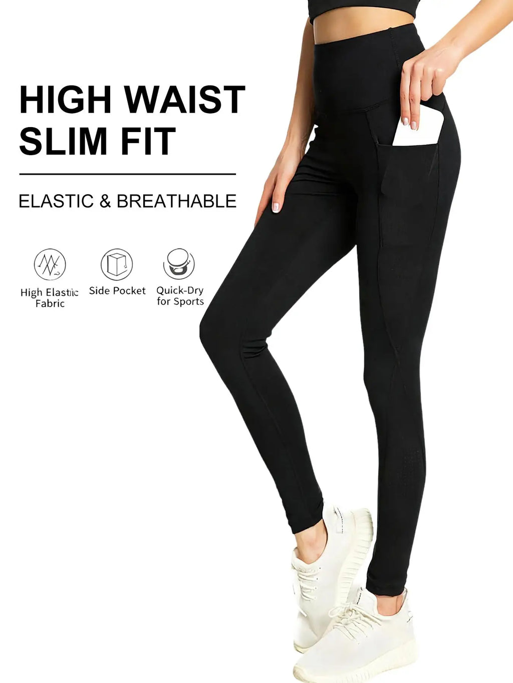 High Waist Yoga Legging W/Pockets