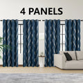 4PCS Blackout Insulated Curtains