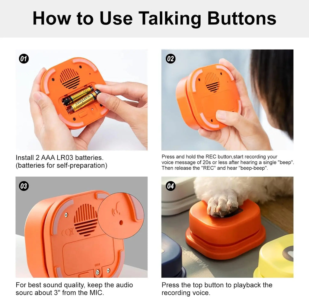 Dog Training Speaking Buttons