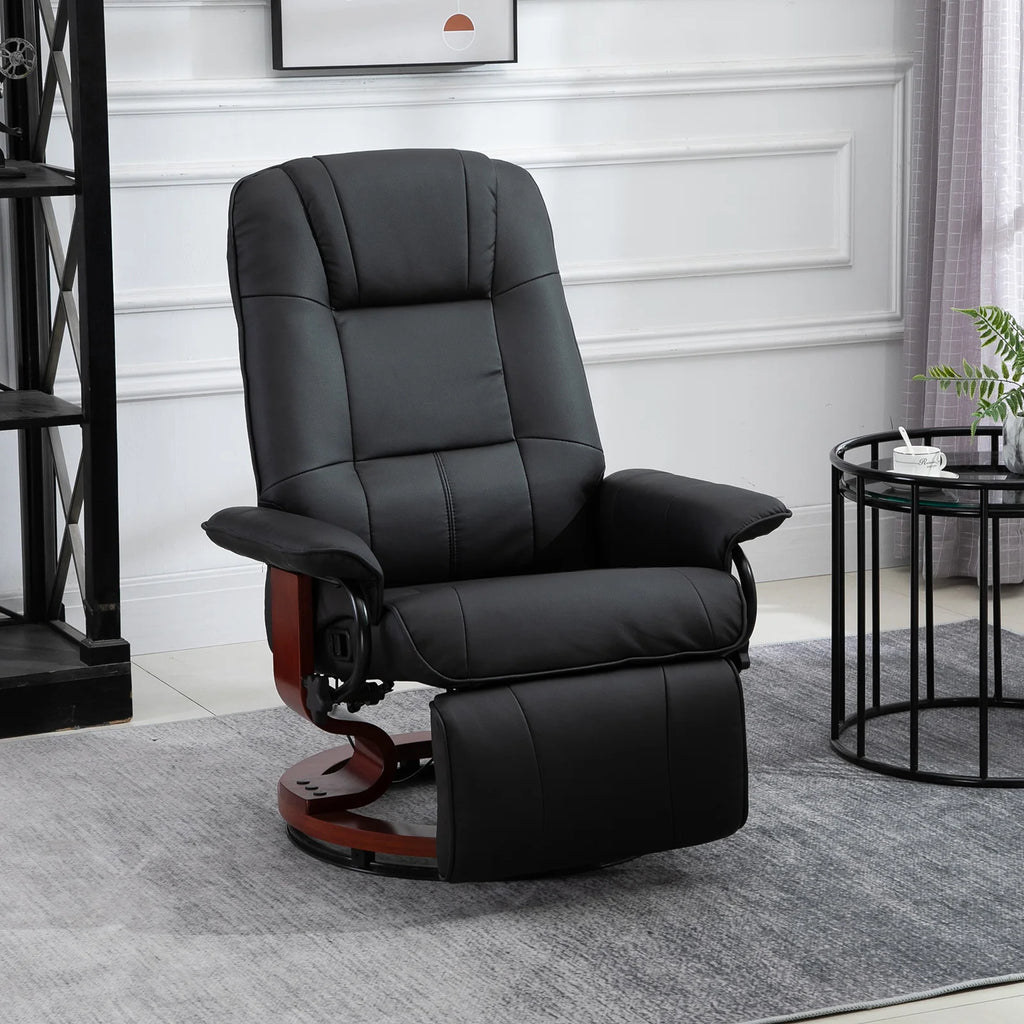 Swivel Recliner Seat w/Wood Base
