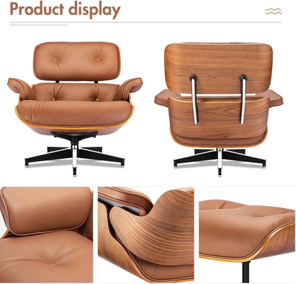 Chaise Lounge Chair with Ottoman