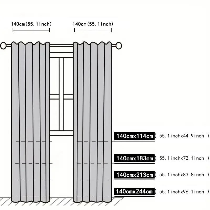 1 piece lace semi-transparent curtain