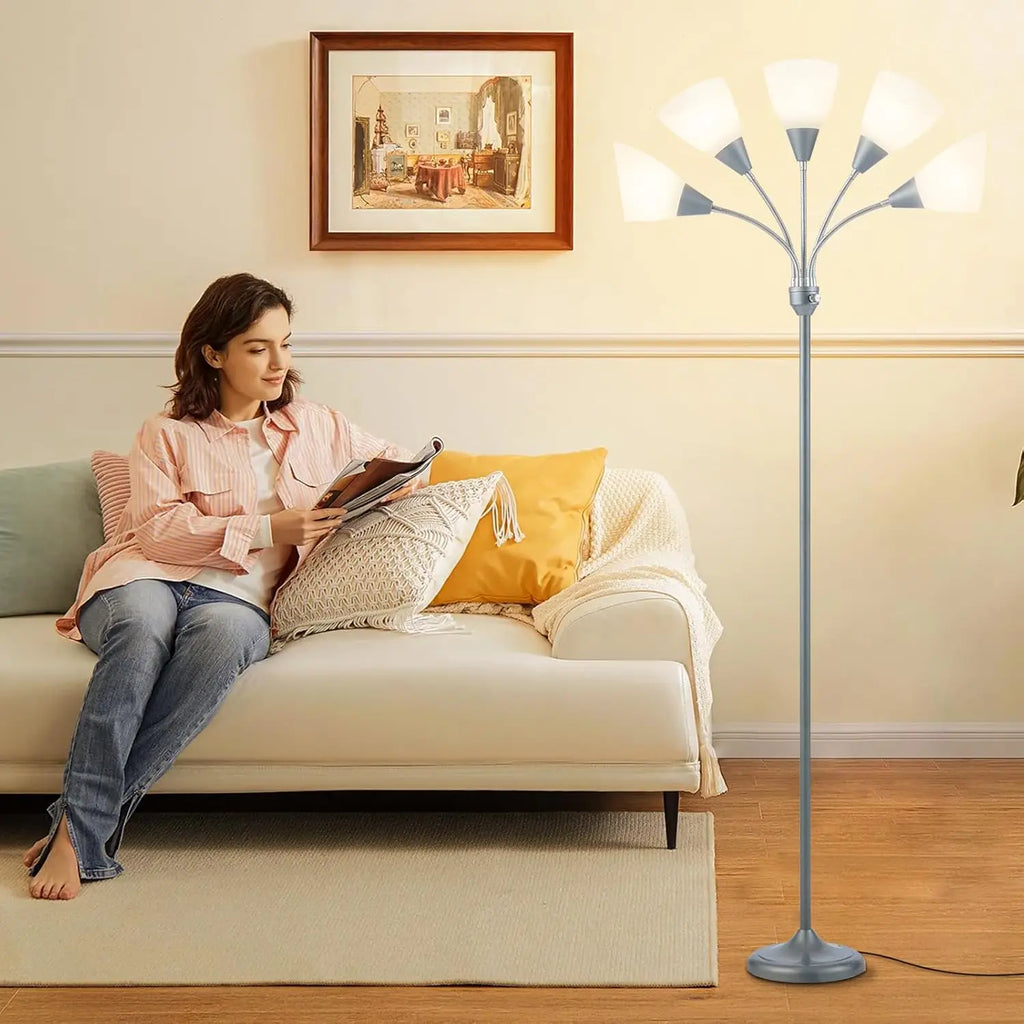 5-Head Adjustable Floor Lamp