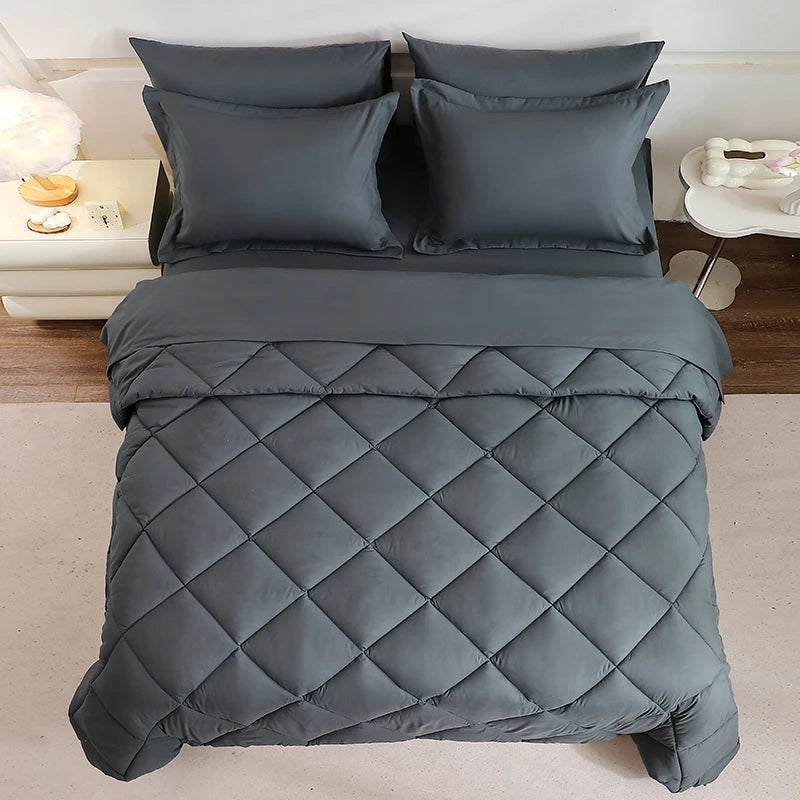 Reversible Solid Comforter 7 Pc