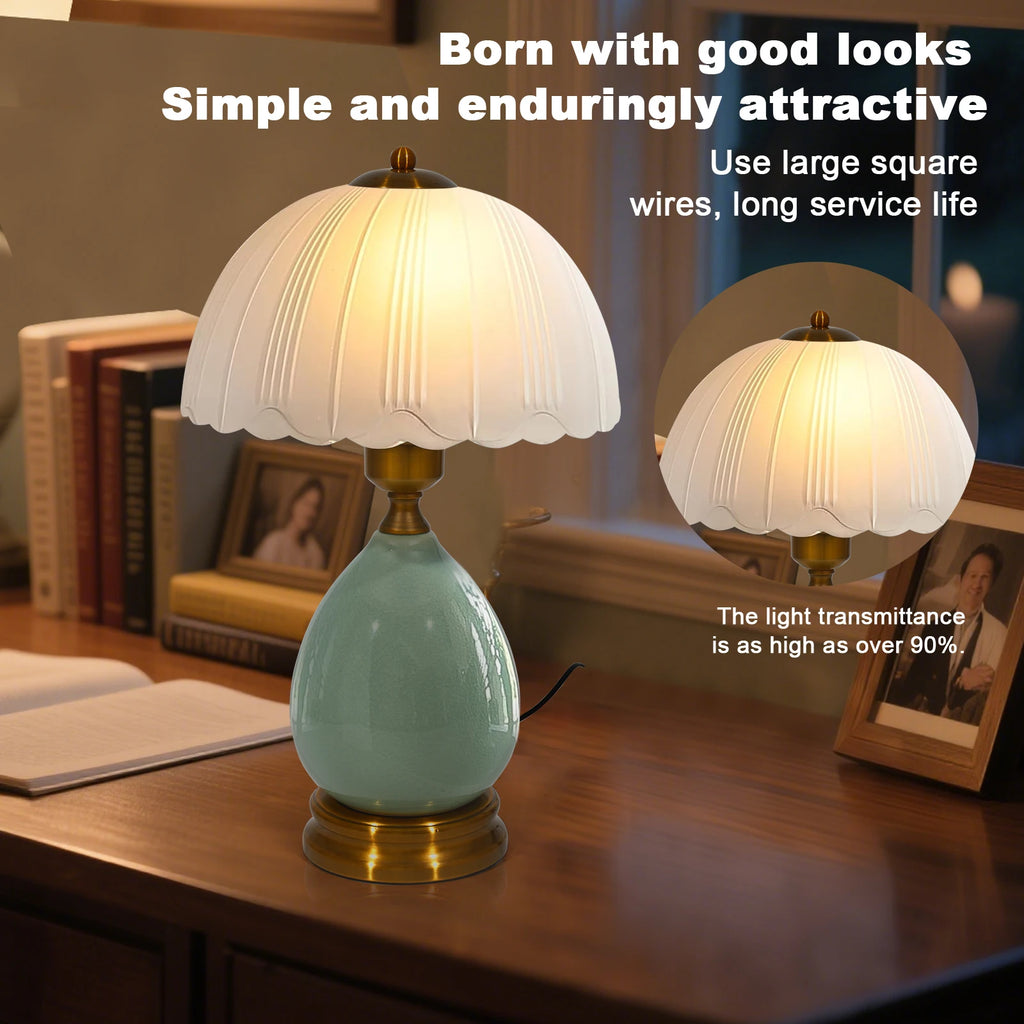 16" Vintage Ceramic Table Lamp