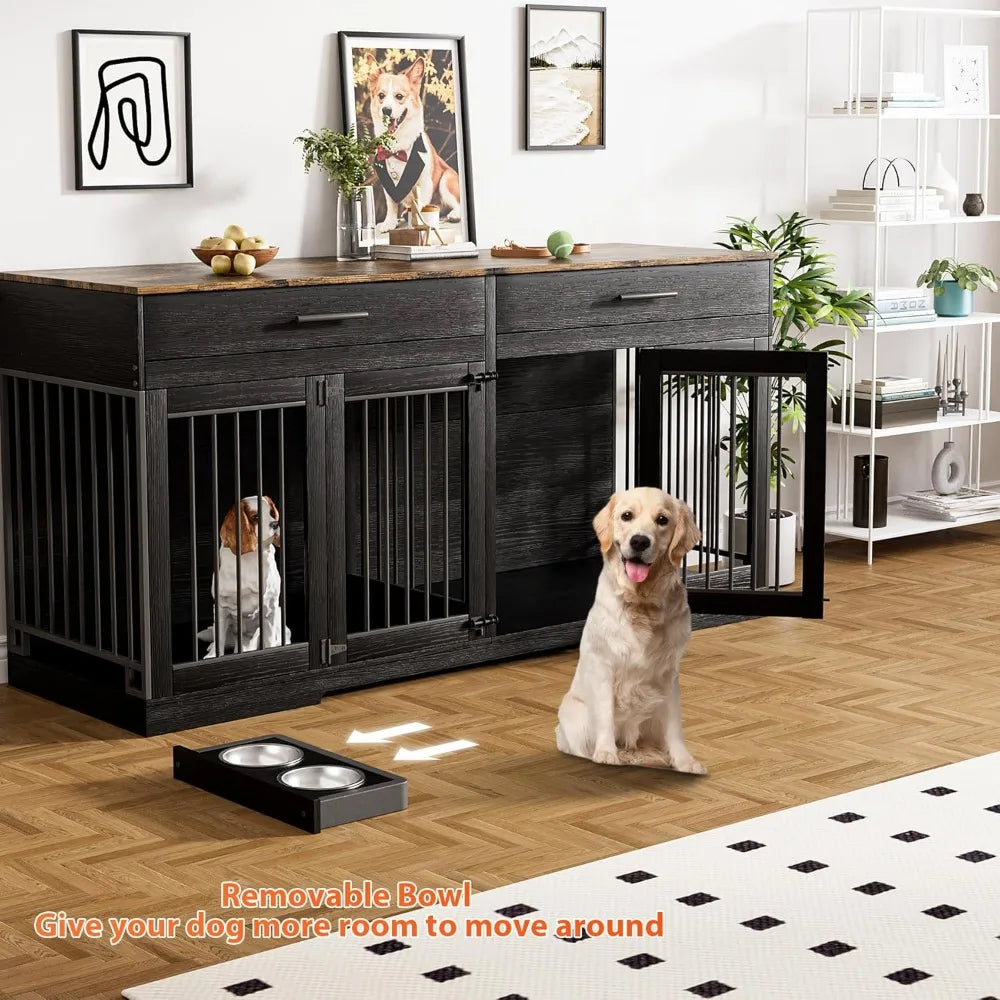 Large Wooden Dog Crate