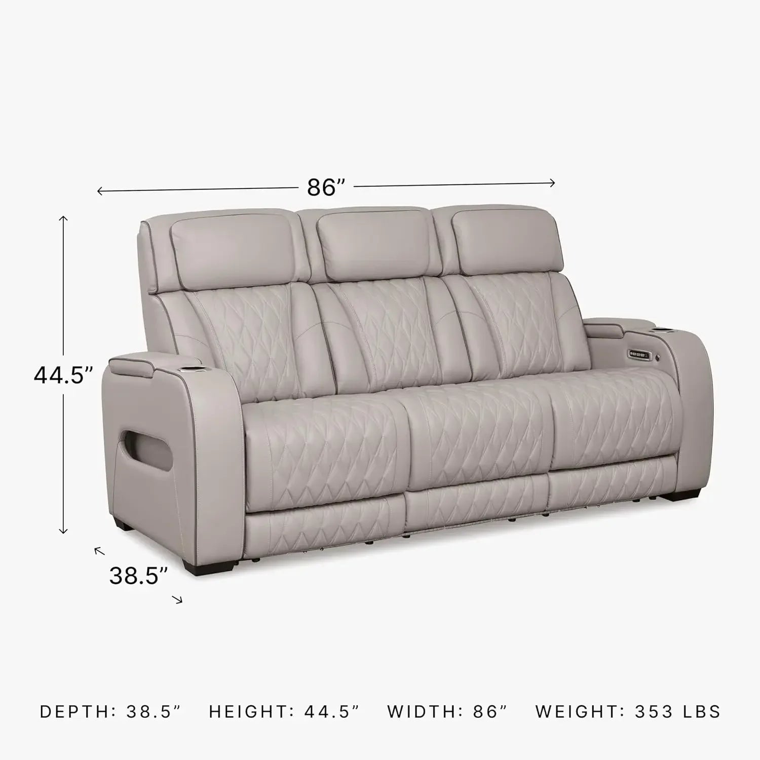 Power Reclining Sofa w/USB Charging Ports
