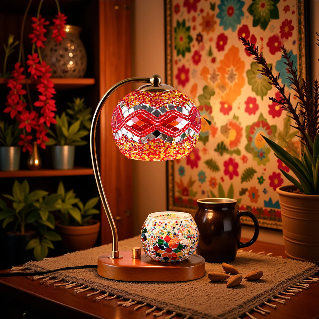 Bohemian style bedside lamp