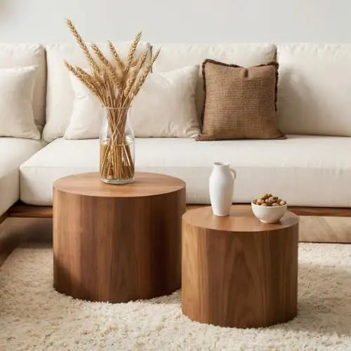 Wooden Coffee Table Set of 2,