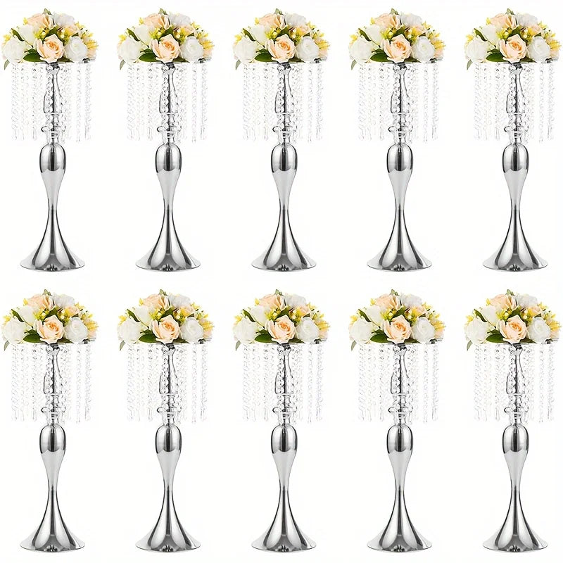 21.3 Inch High Crystal Flower Stand