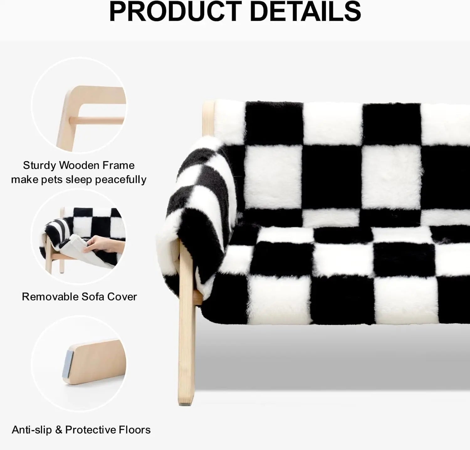 Wooden Pet Couch/Bed