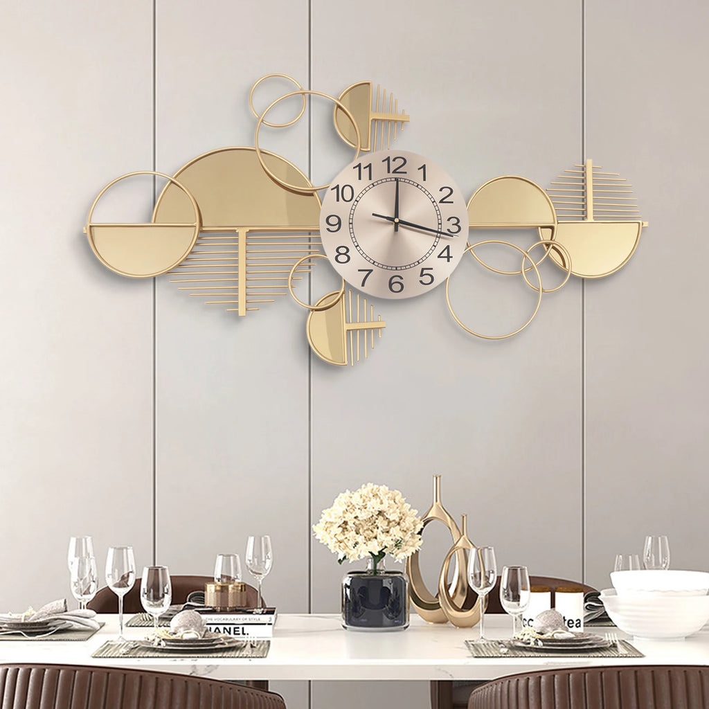 Metal Wall Battery Clock