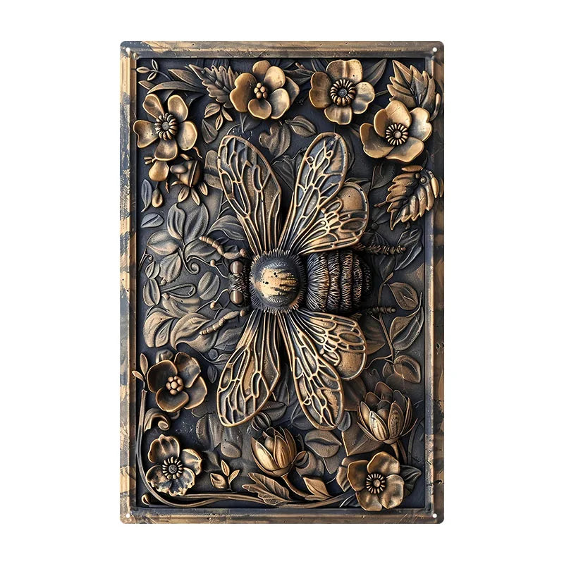 Watercolor Bird Retro Iron Painting