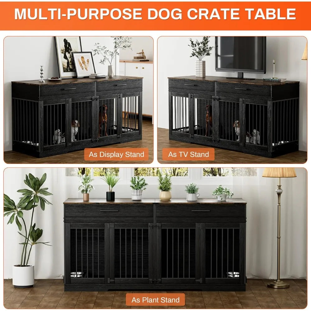 Large Wooden Dog Crate