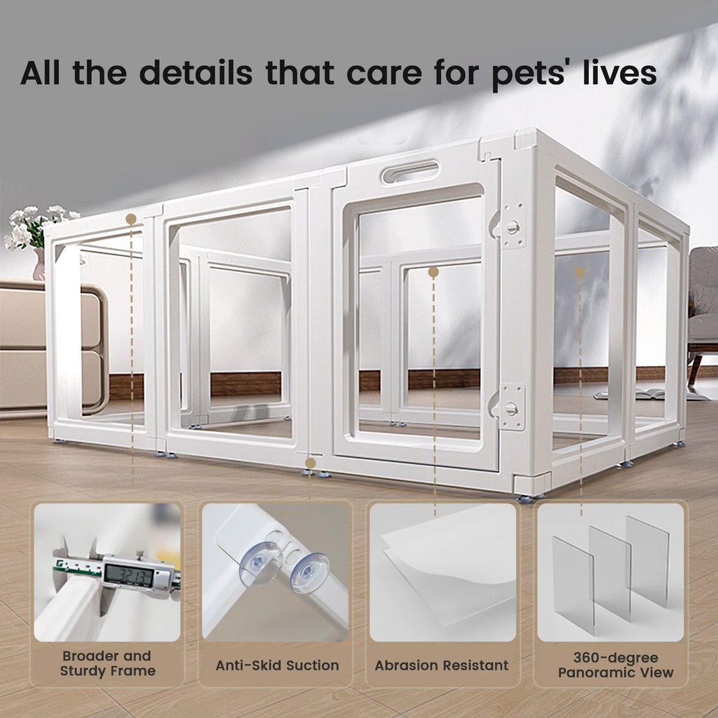 Clear Dog Fence Pet Playpen