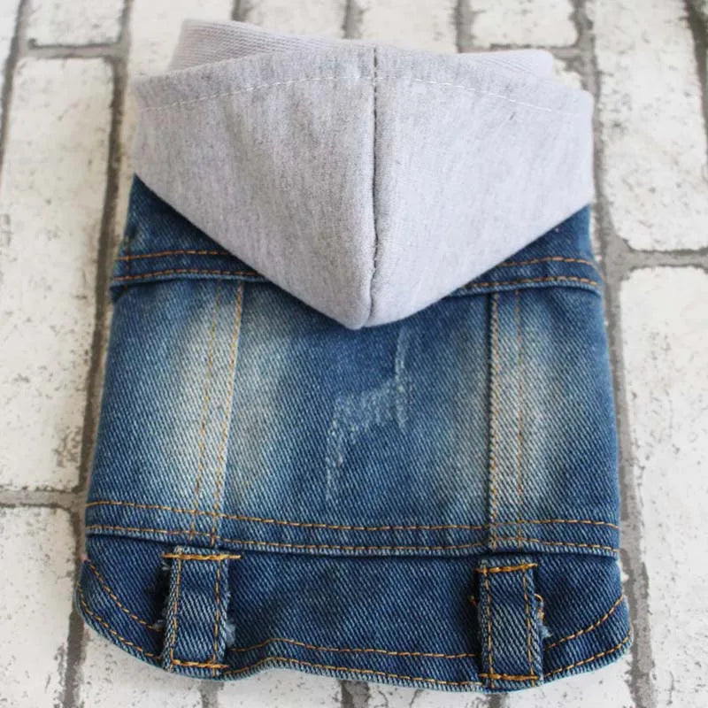 Dog Jeans Jacket/Cowboy T-Shirt