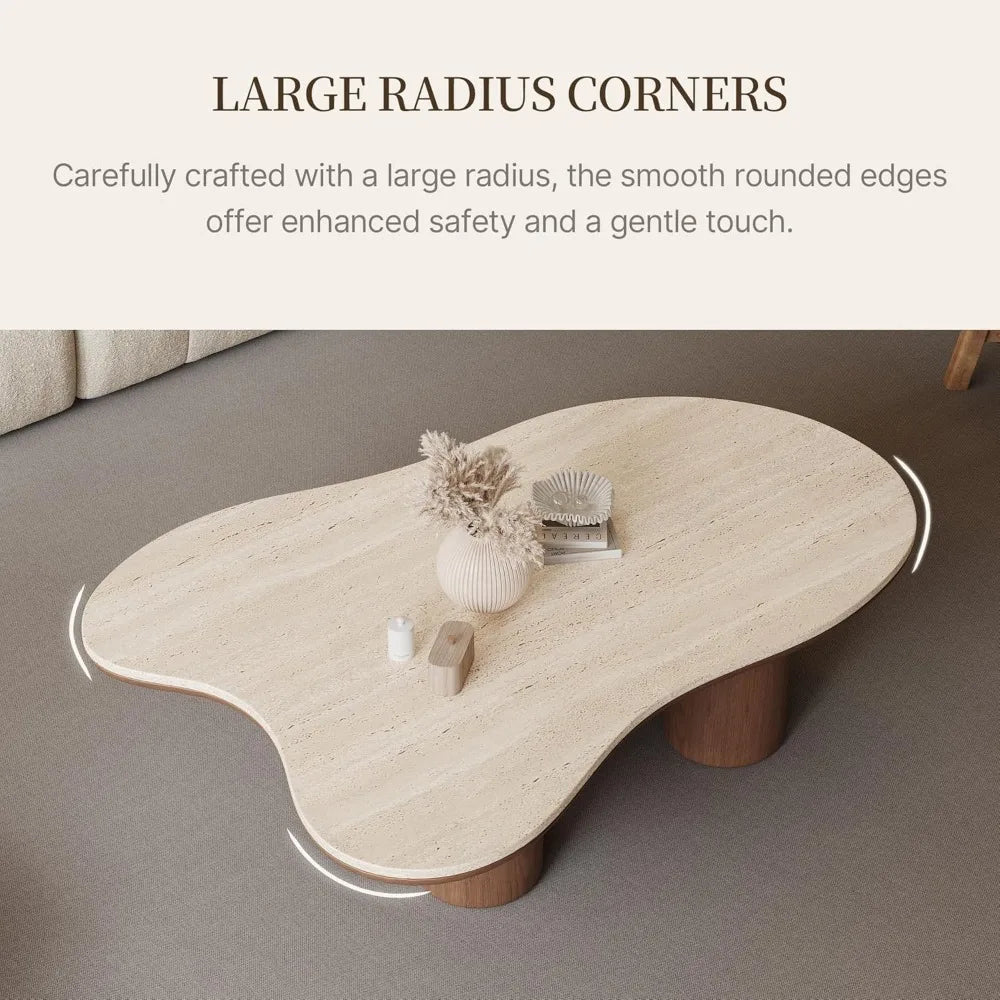 Unique Stone Top Coffee Table