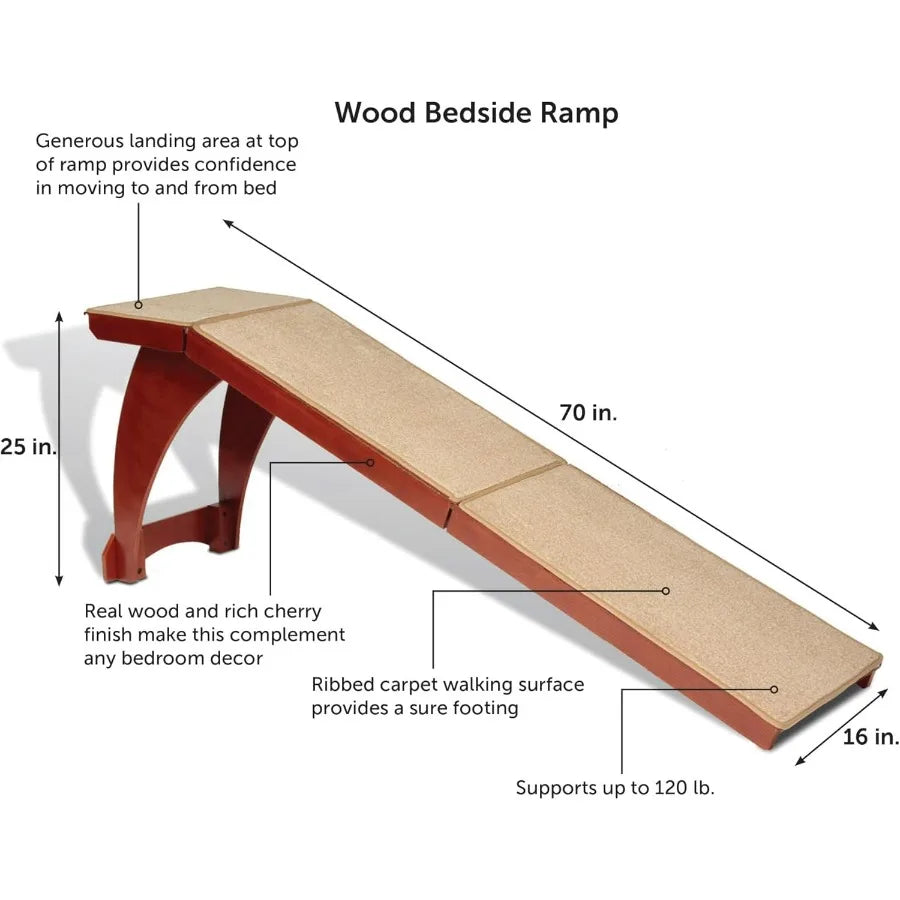 Wooden Bed Ramp for Cats Dogs