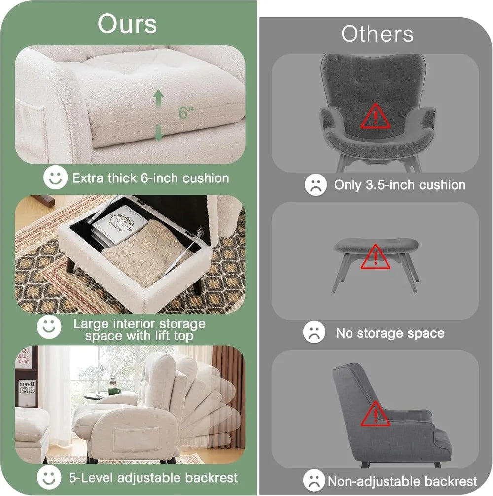 Armchair w/Adjustable Backrest