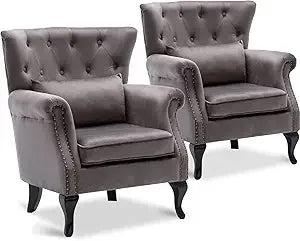 Set of 2  Comfy Corner Sofa Chair