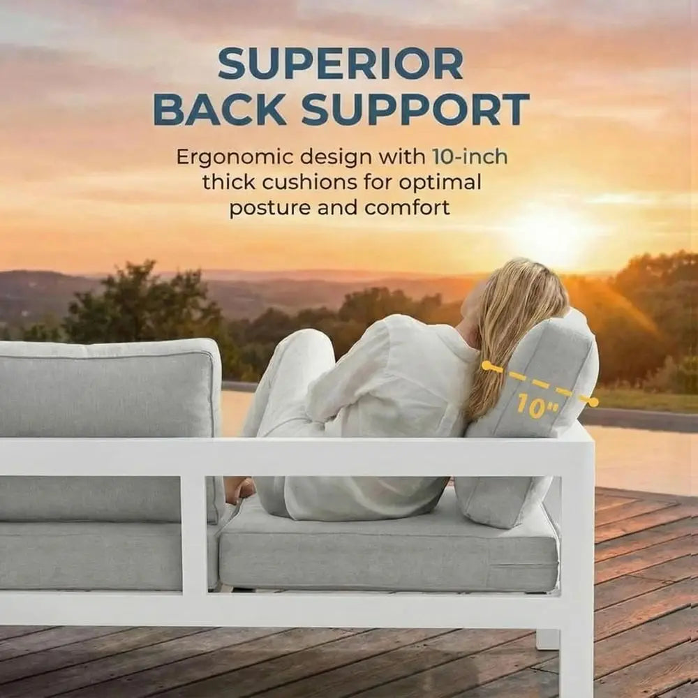 Oversized Metal Patio Furniture Set
