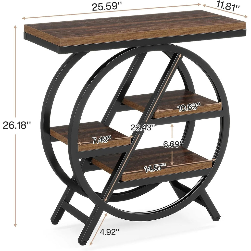 3-Tier Narrow Side Table