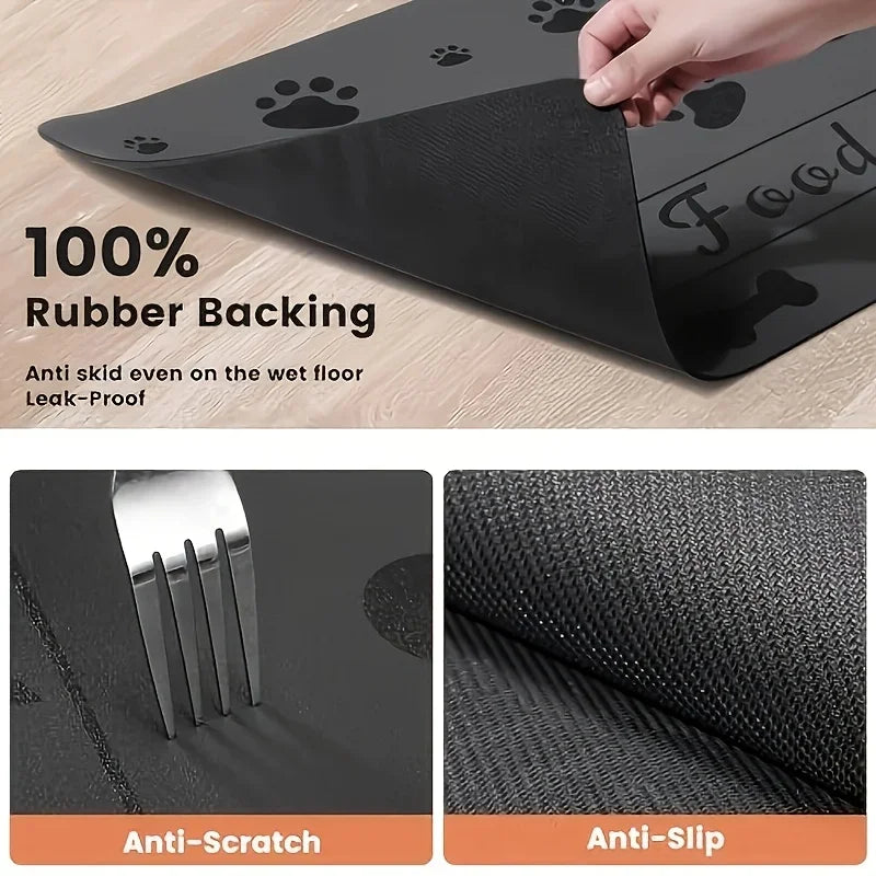 Pet Feeding Mat For Food/Water Bowl
