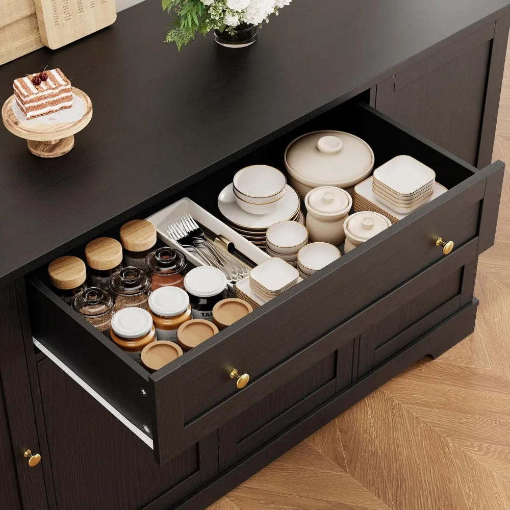 Buffet Sideboard Wood Coffee Bar