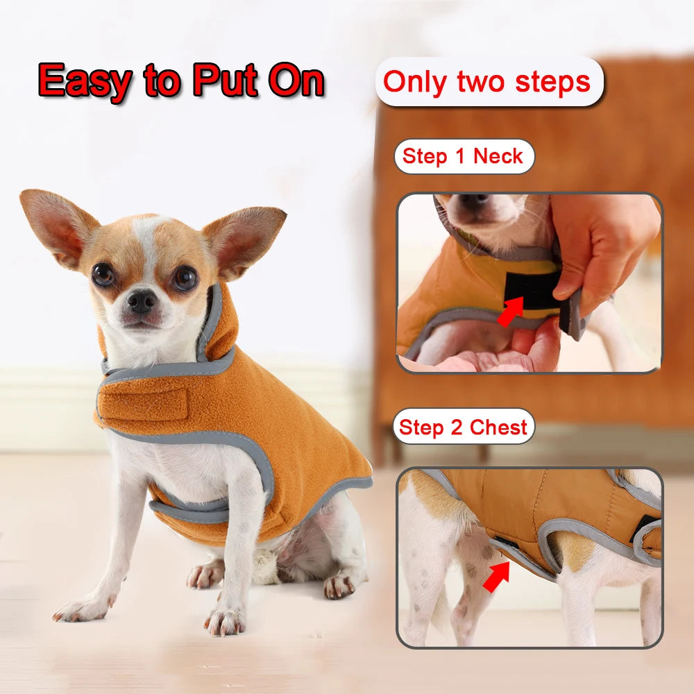Warm Fleece Dog Vest Jacket