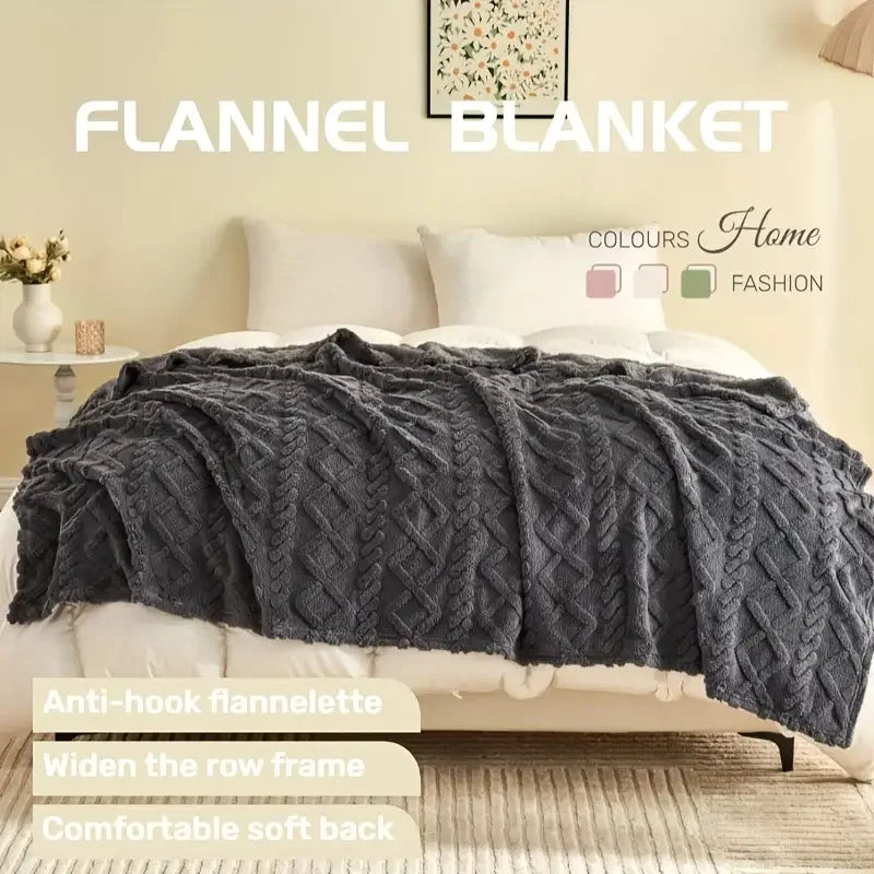 Soft 3D Plush Fleece Blanket