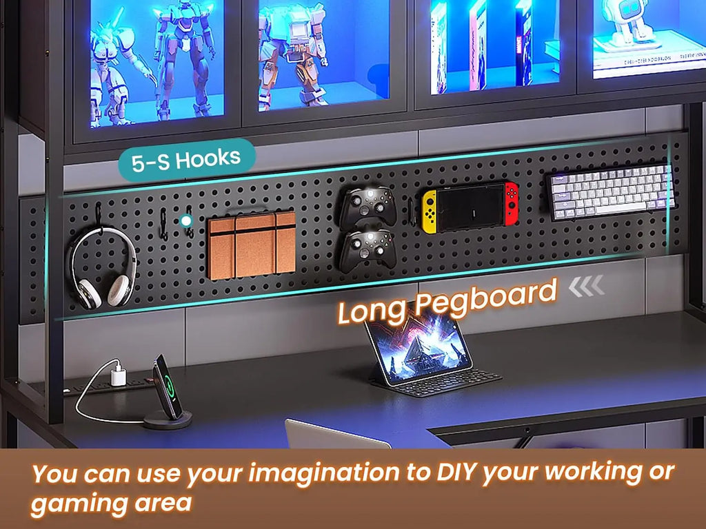 L Shaped Desk with Drawers