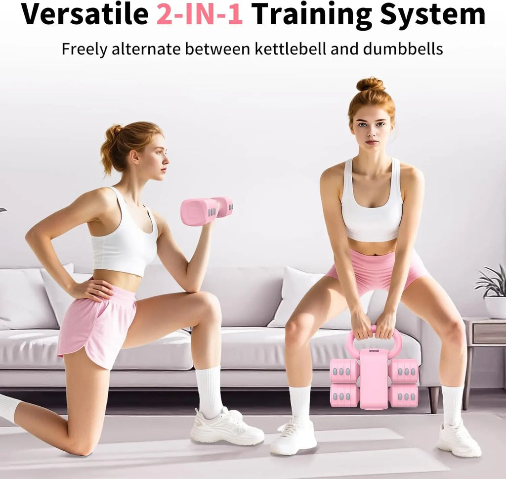 Dumbbells Set w/Kettle Ball