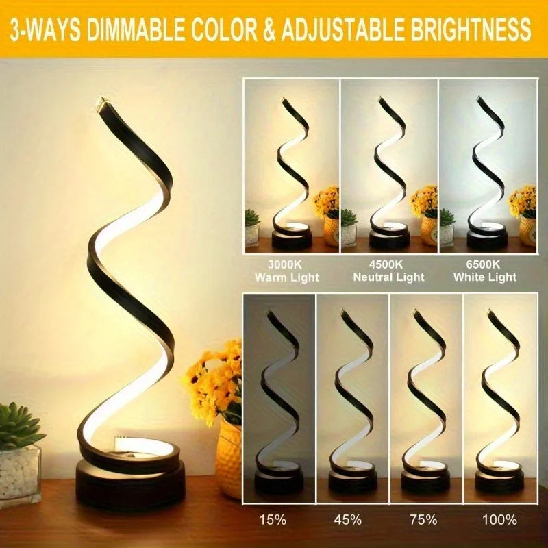 Creative Spiral LED Table Lamp