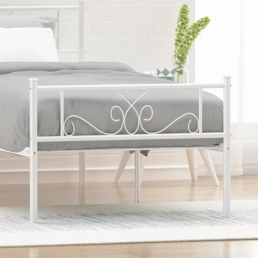 Metal Bed No Box Spring Needed