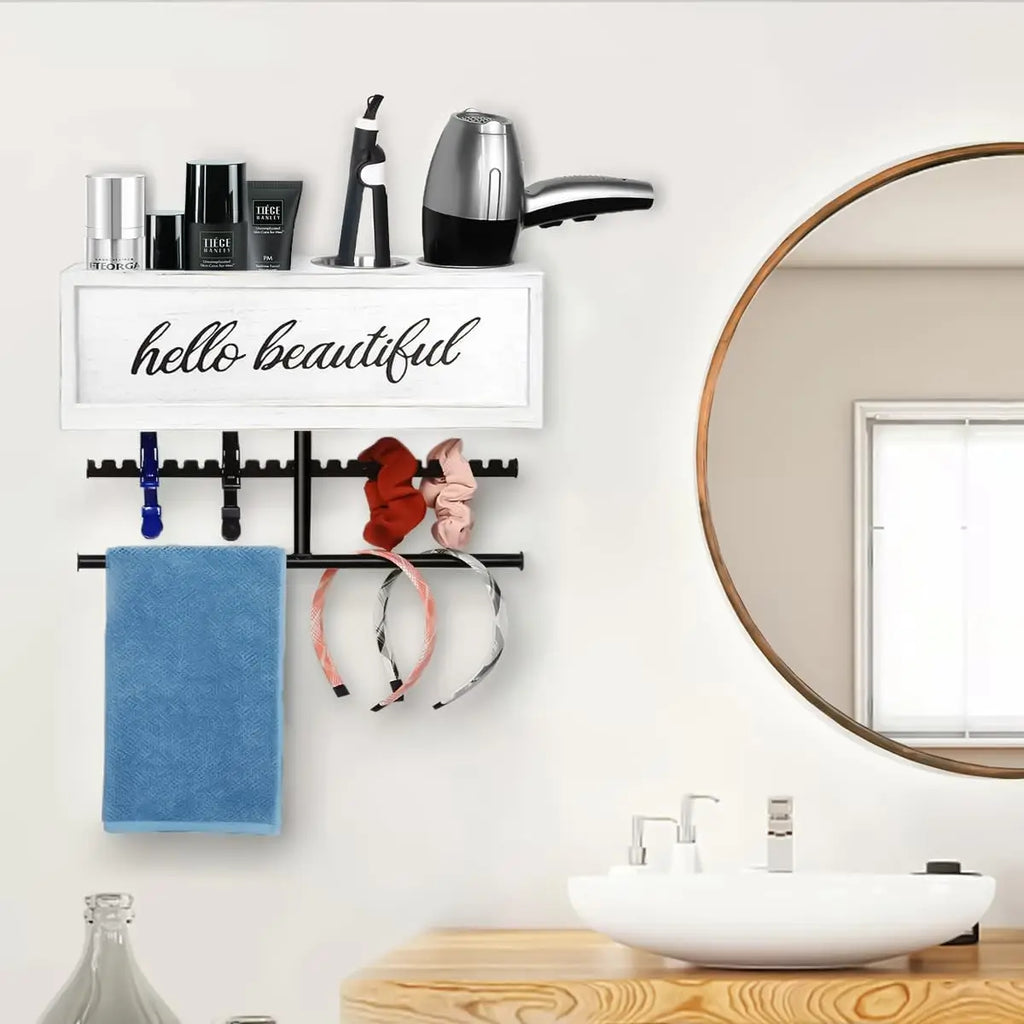Wall Mounted Hair Dryer Holder