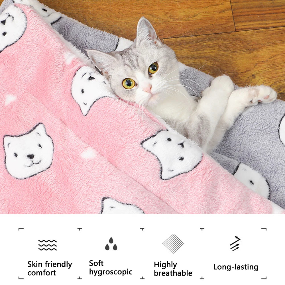 Warm Cute Dog/Cat Mat Blanket