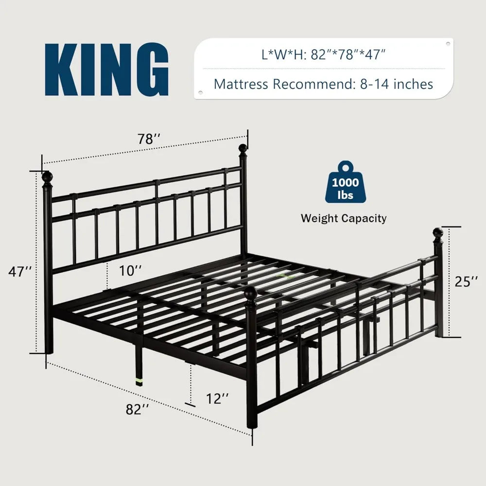 Wrought Iron Platform Bed