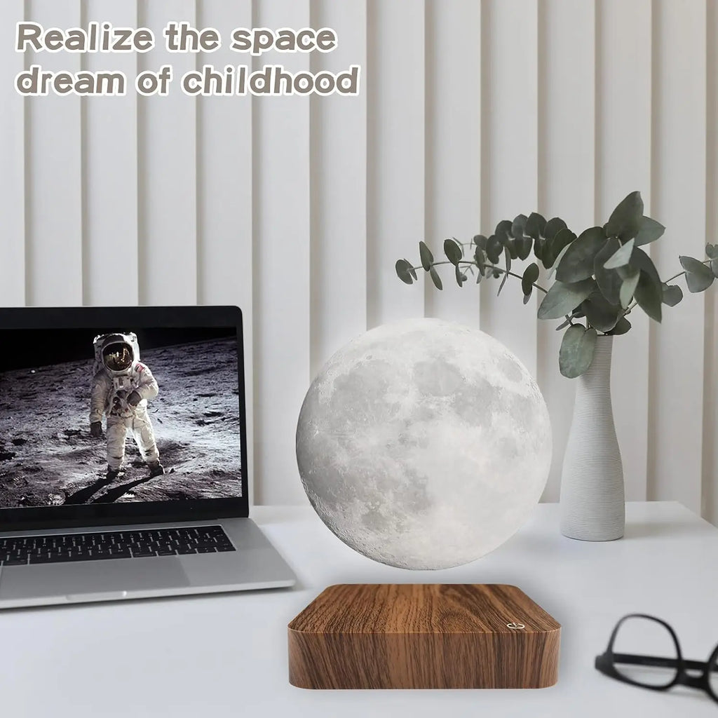 Floating Rotating Moon Lamp