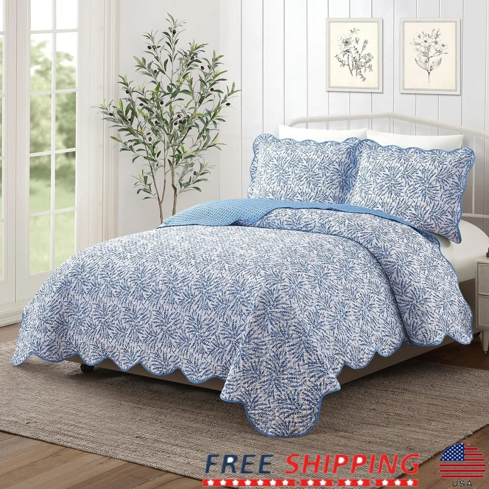 3-Pic Soft Quilt Set Full/Queen Bedding