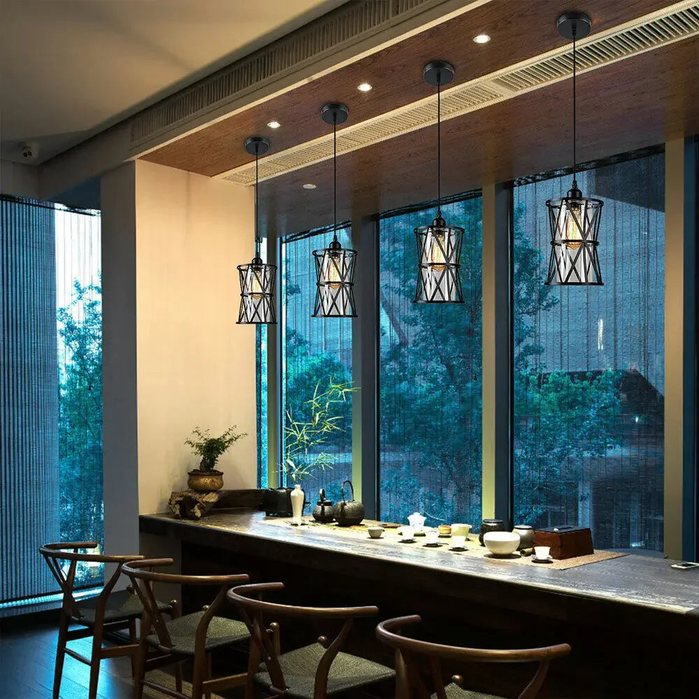 Industrial Hanging Lights 2 PC