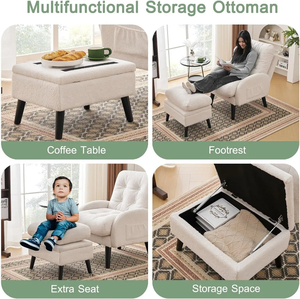 Armchair w/Adjustable Backrest