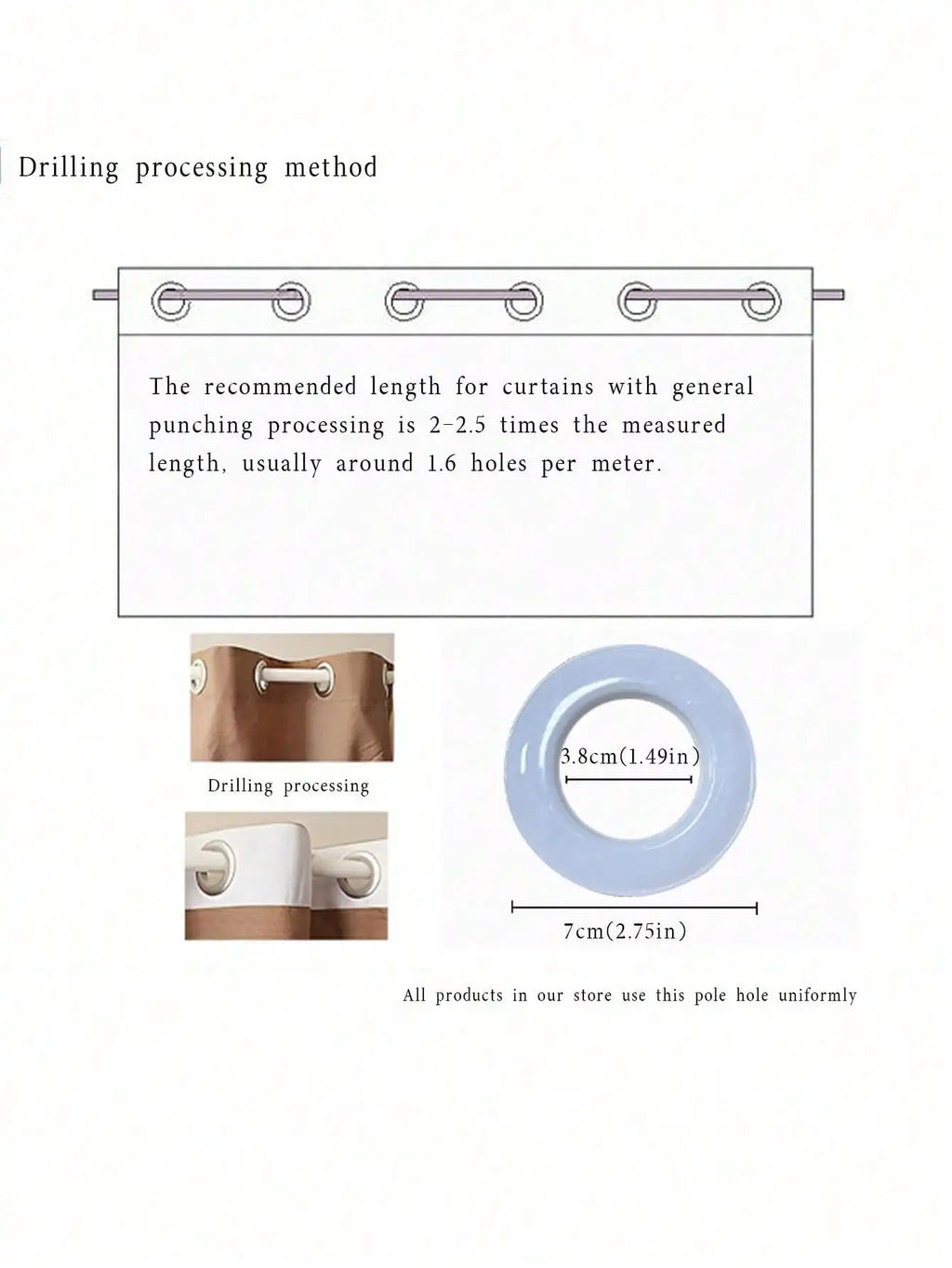 1PC embroidered curtains