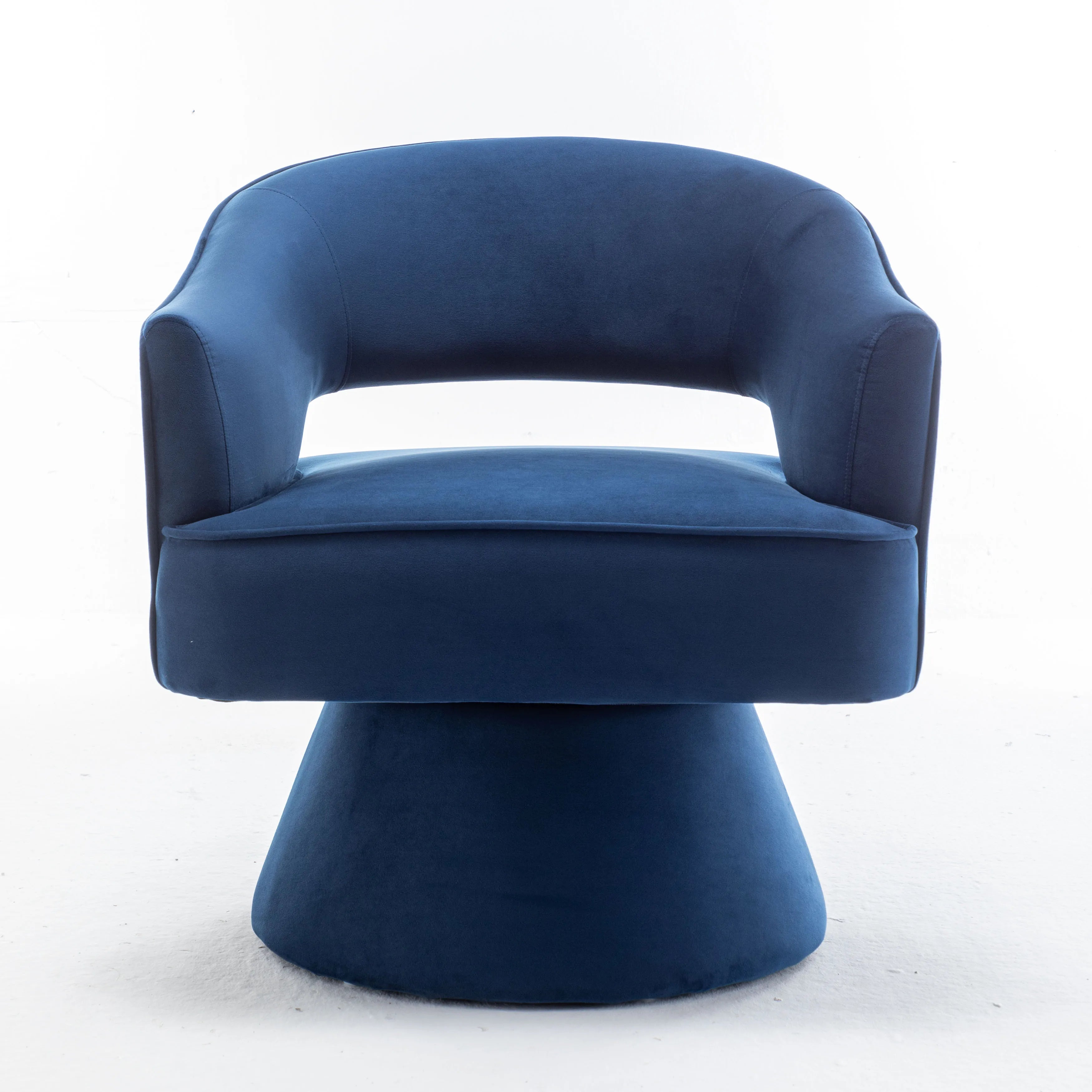 Velvet Swivel Arm Chair